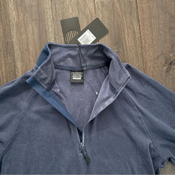 Motion Blue Half Zip Mock Neck Pullover S NWT - Picture 5 of 5